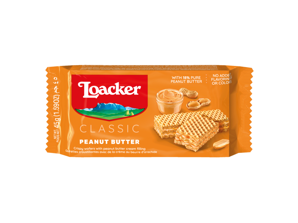 Loacker Wafer Classic Peanut Butter 45g