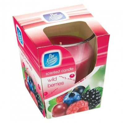 Pan Aroma Scented Glass Candle Wild Berries