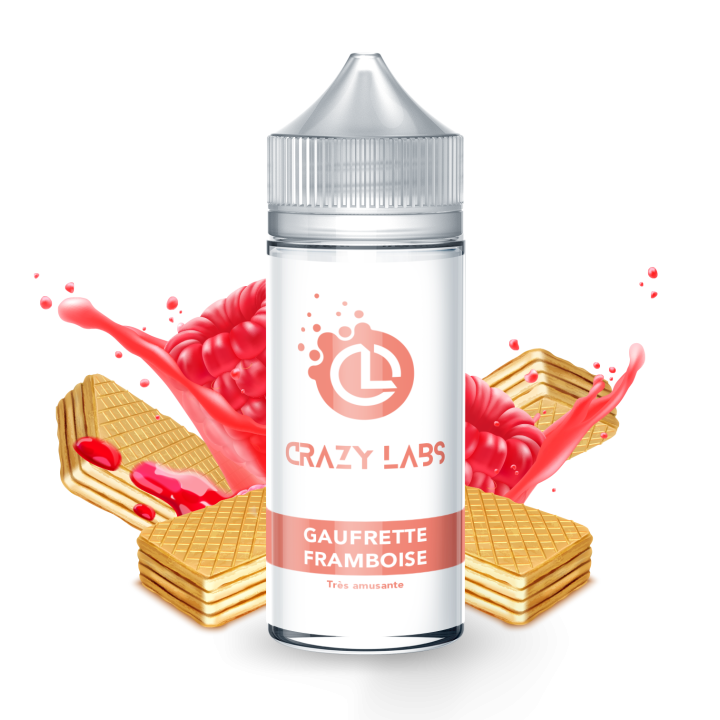 Crazy Labs Raspberry Wafer 100ml