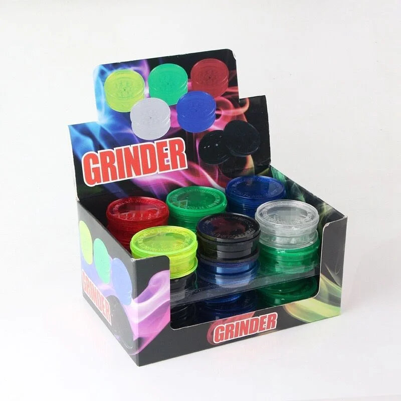 Plastic Grinder 60mm 2-Part Assorted Colours (1pc)