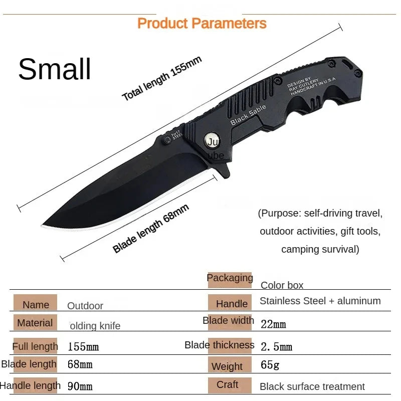 Folding Knife Small Black