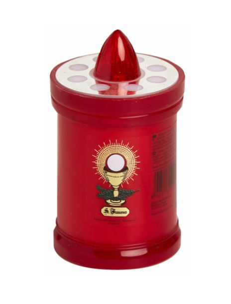 S Francesco Red LED Candle