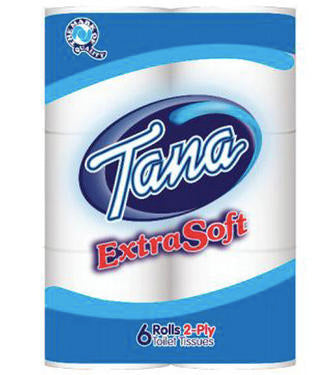 Tana Toilet Paper Rolls x6