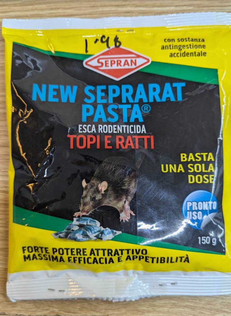 Sepran Rodenticide Paste Baits 150g