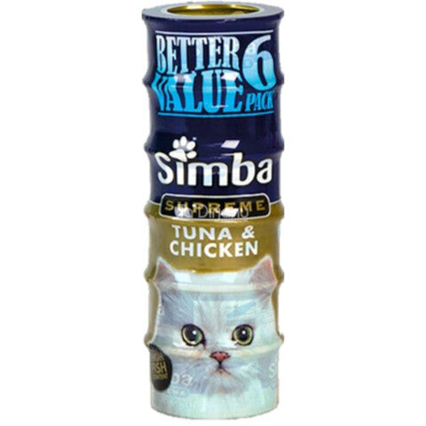 Simba Tuna & Chicken Wet Cat Food 6x 85g