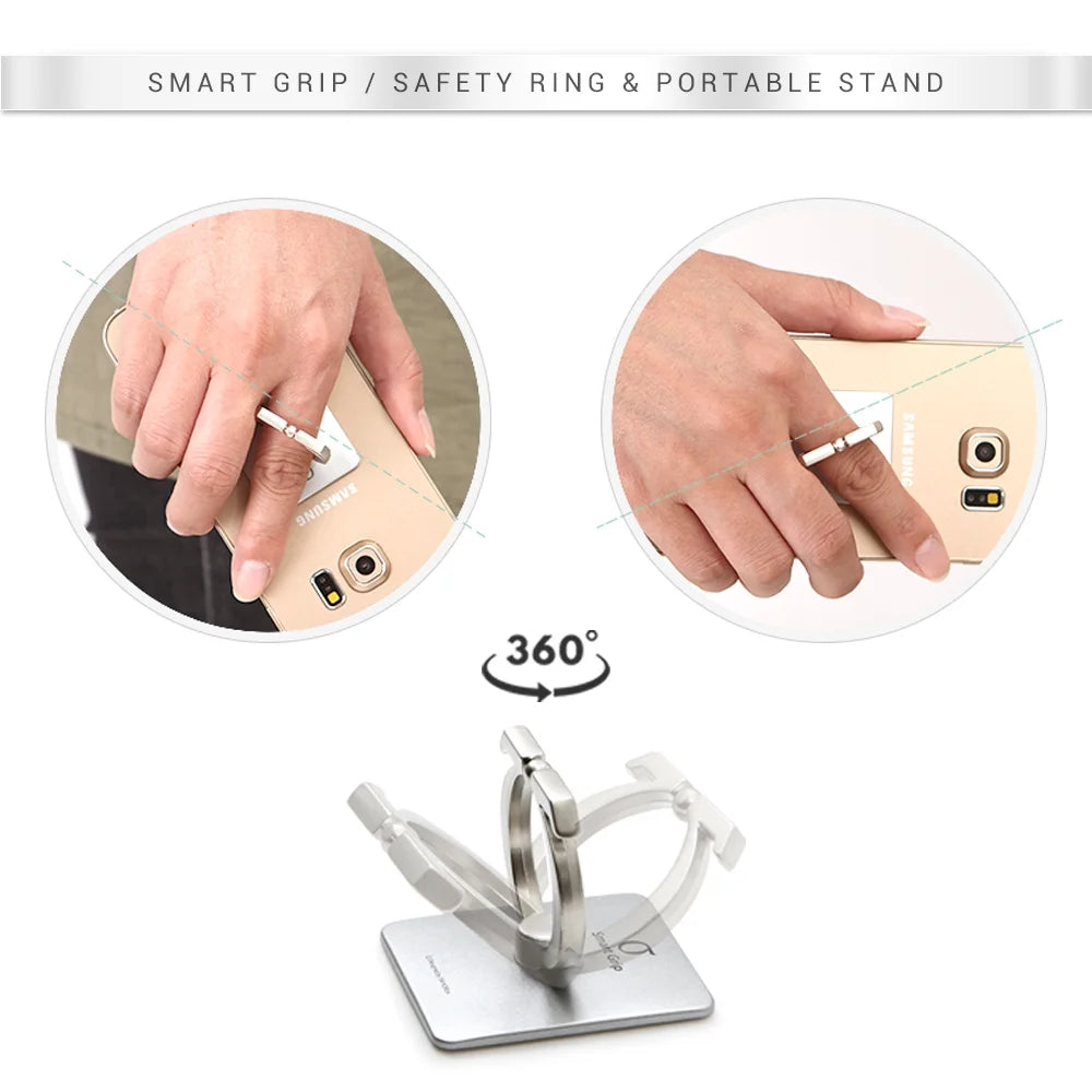 Smart Grip Finger Ring Phone Holder & Stand