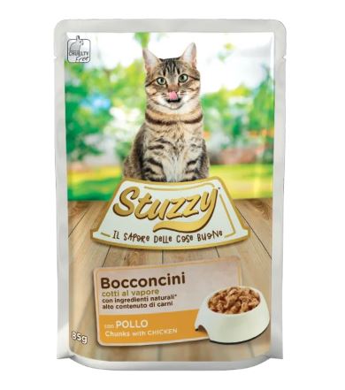 Stuzzy Chunks With Chicken Wet Cat Food Pouch 85g