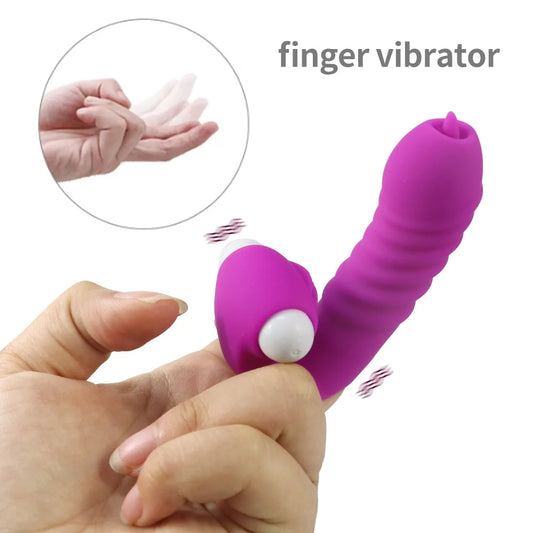 G Spot Finger Vibrator Masturbator Pink