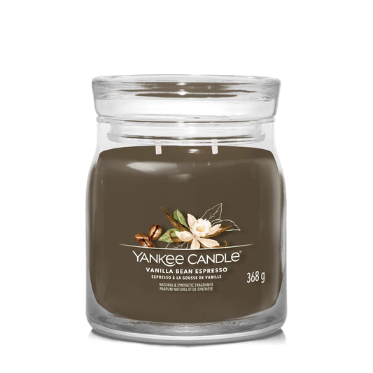 Yankee Candle Signature Medium Jar Vanilla Bean Espresso 368g