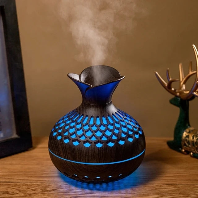 Wood Grain Humidifier USB Aroma Diffuser Atomizer Ultrasonic