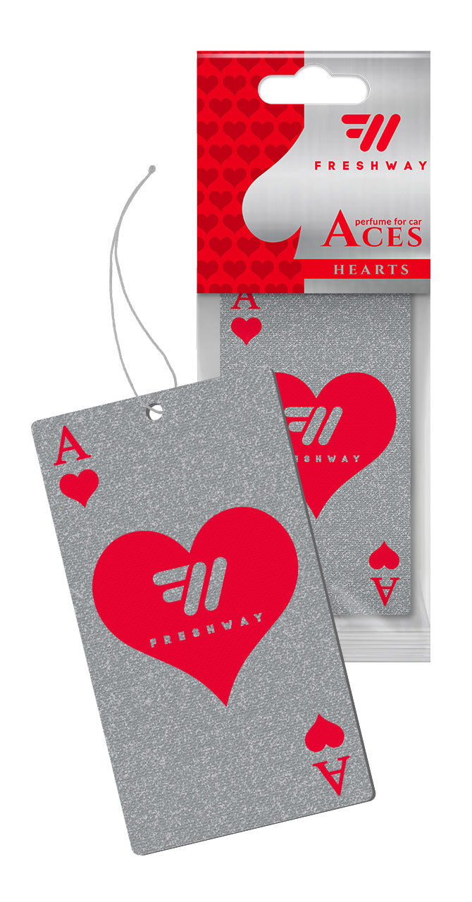 Freshway Aces Dry - Hearts Car Air Freshener