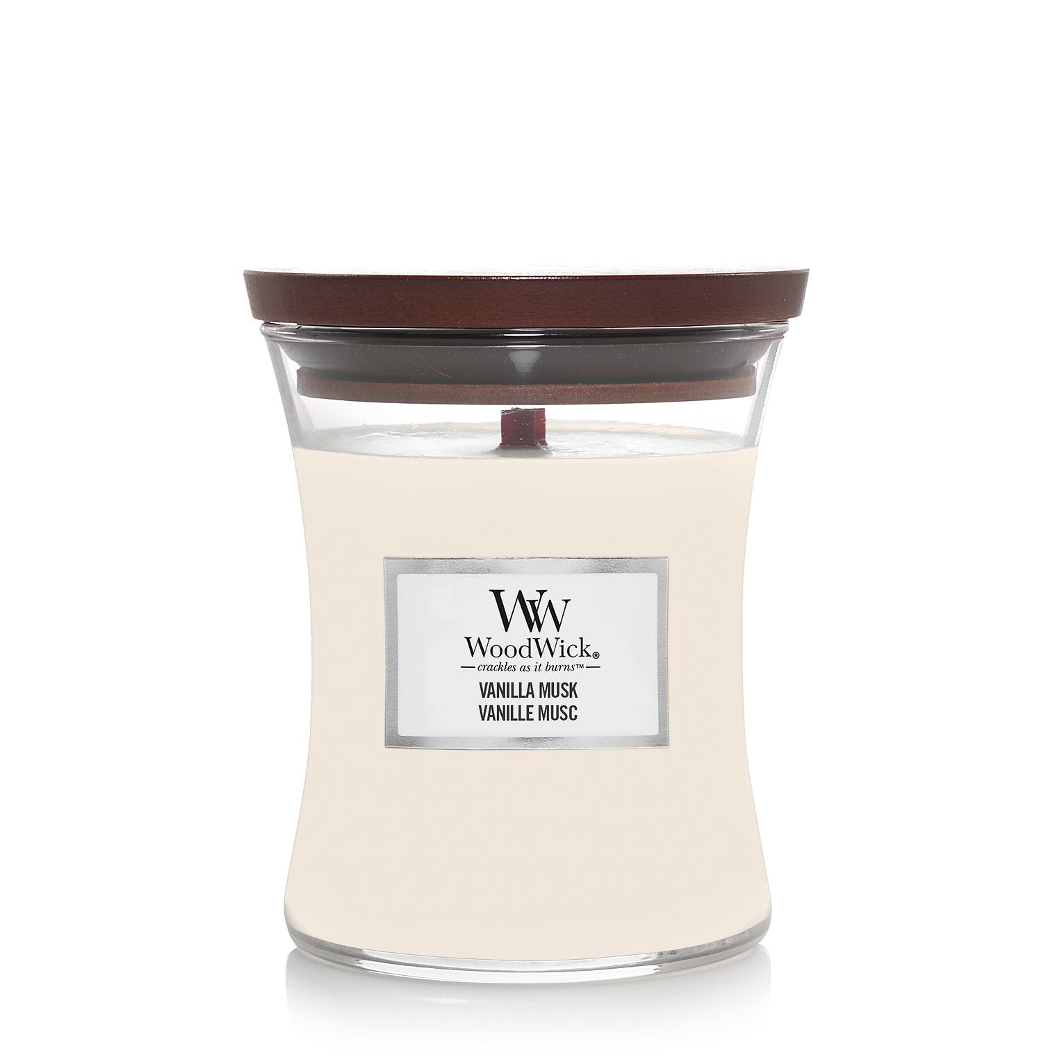 WoodWick Medium Hourglass Candle Vanilla Musk 275g