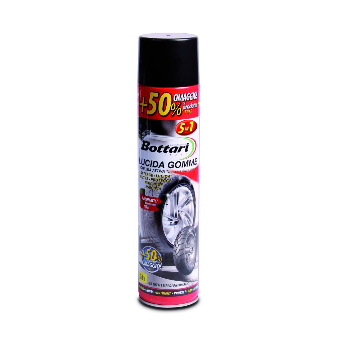 Bottari Black Active Tyre Foam 650ml