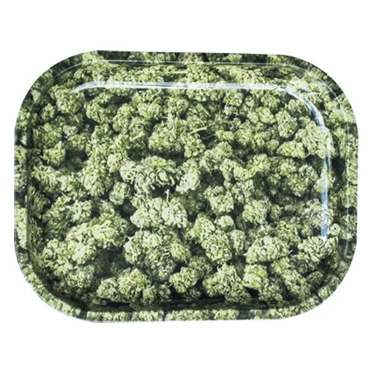 Metal Rolling Tray Buds Small