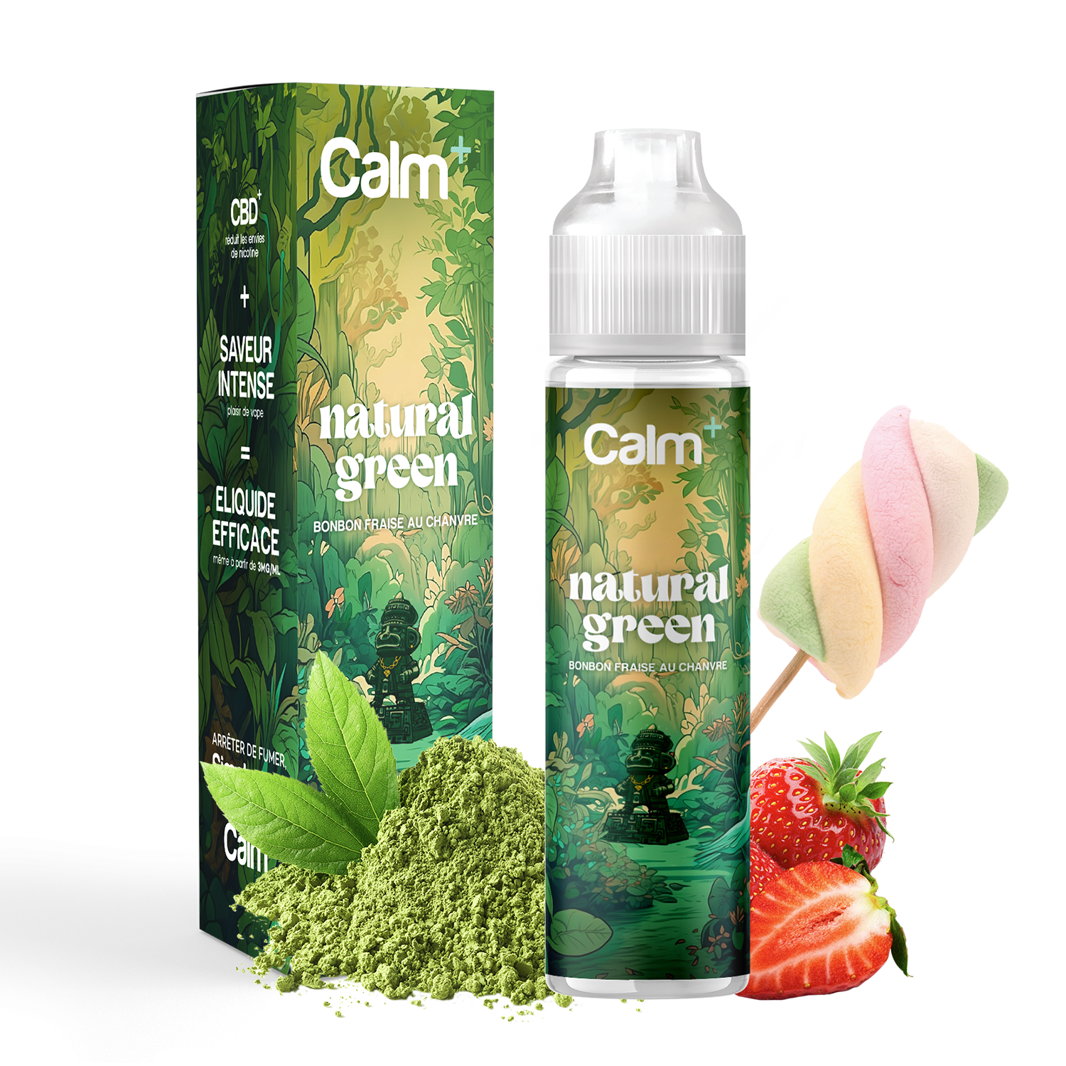 Calm+ Natural Green 250mg CBD 50ml