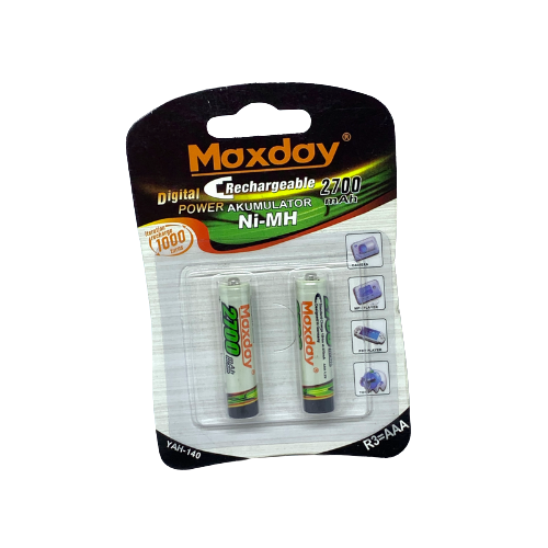 Maxday AAA 2700mAh Ni-MH Rechargeable Batteries YAH-140