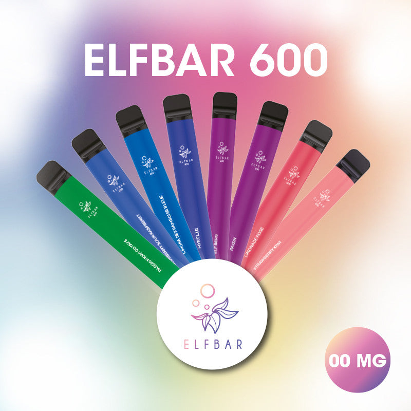 Elf Bar ZERO Nicotine Disposable Vape 600 Puffs