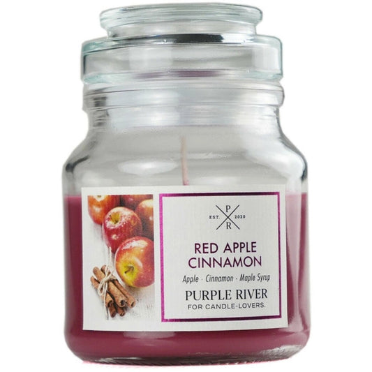 Purple River Scented Candle Red Apple Cinnamon 113g