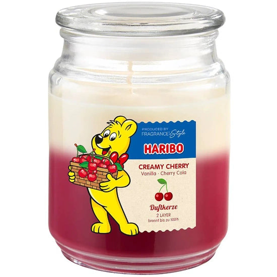 Haribo 2in1 Scented Candle Creamy Cherry 510g