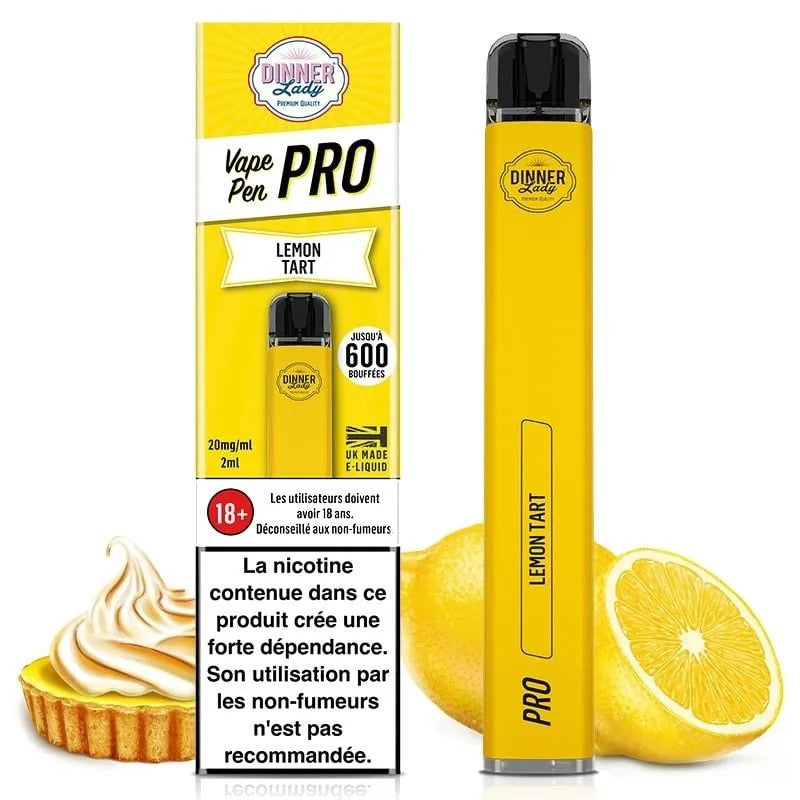 Dinner Lady Vape Pen Pro 600 Puffs Disposable Vape 0mg