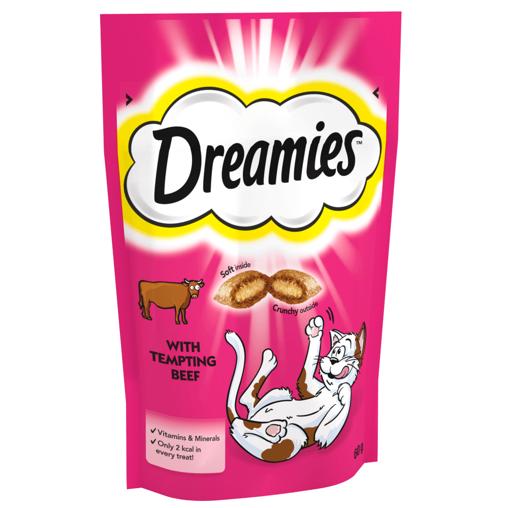 Dreamies Cat Treat Biscuits with Beef 60g