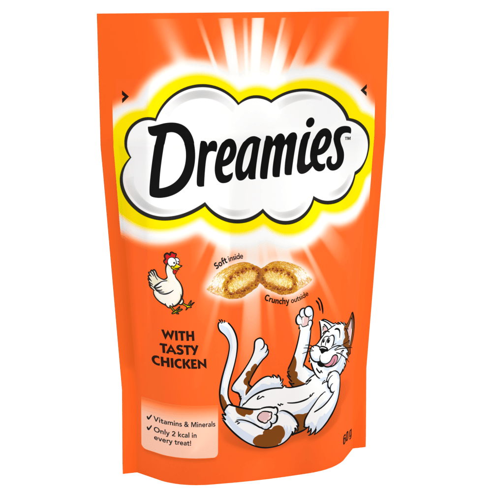 Dreamies Cat Treat Biscuits with Tasty Chicken 60g