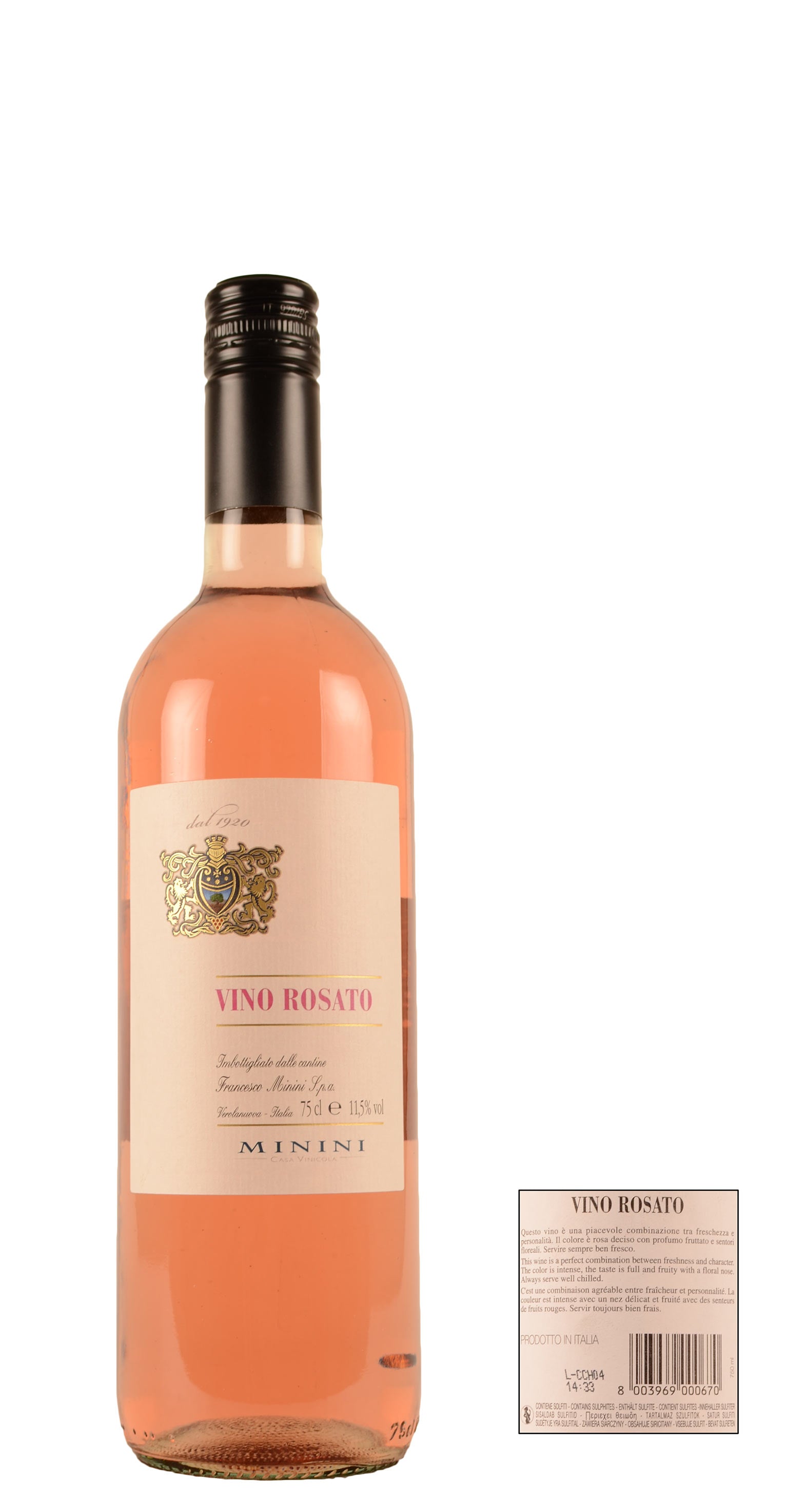 Minini Rosato Wine 75cl