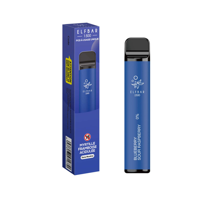 Elf Bar 1500 Puffs Disposable Vape 0mg