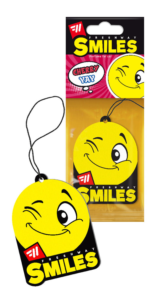 Freshway Smiles Dry - Cherry Car Air Freshener