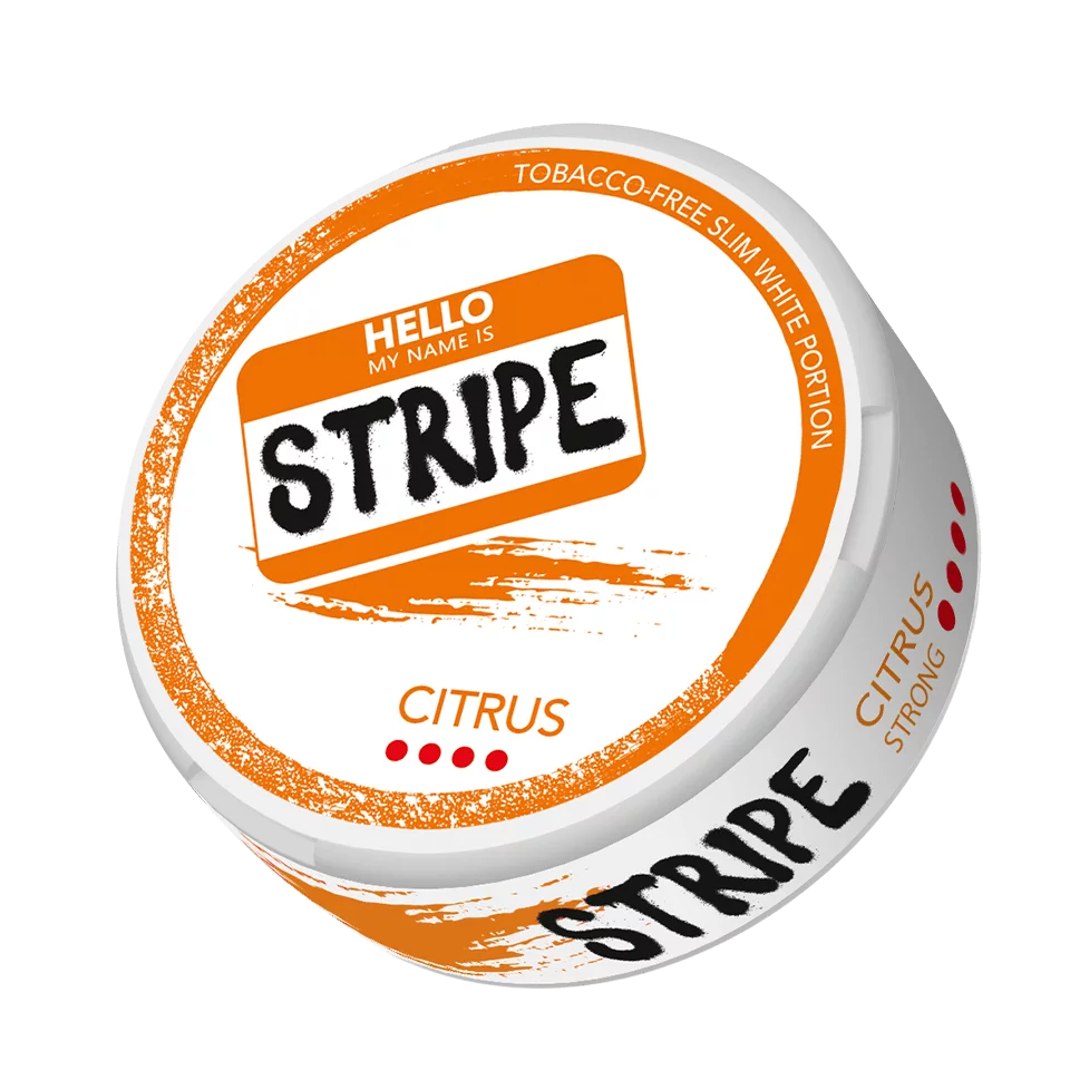 STRIPE Nicotine Pouches Citrus Strong