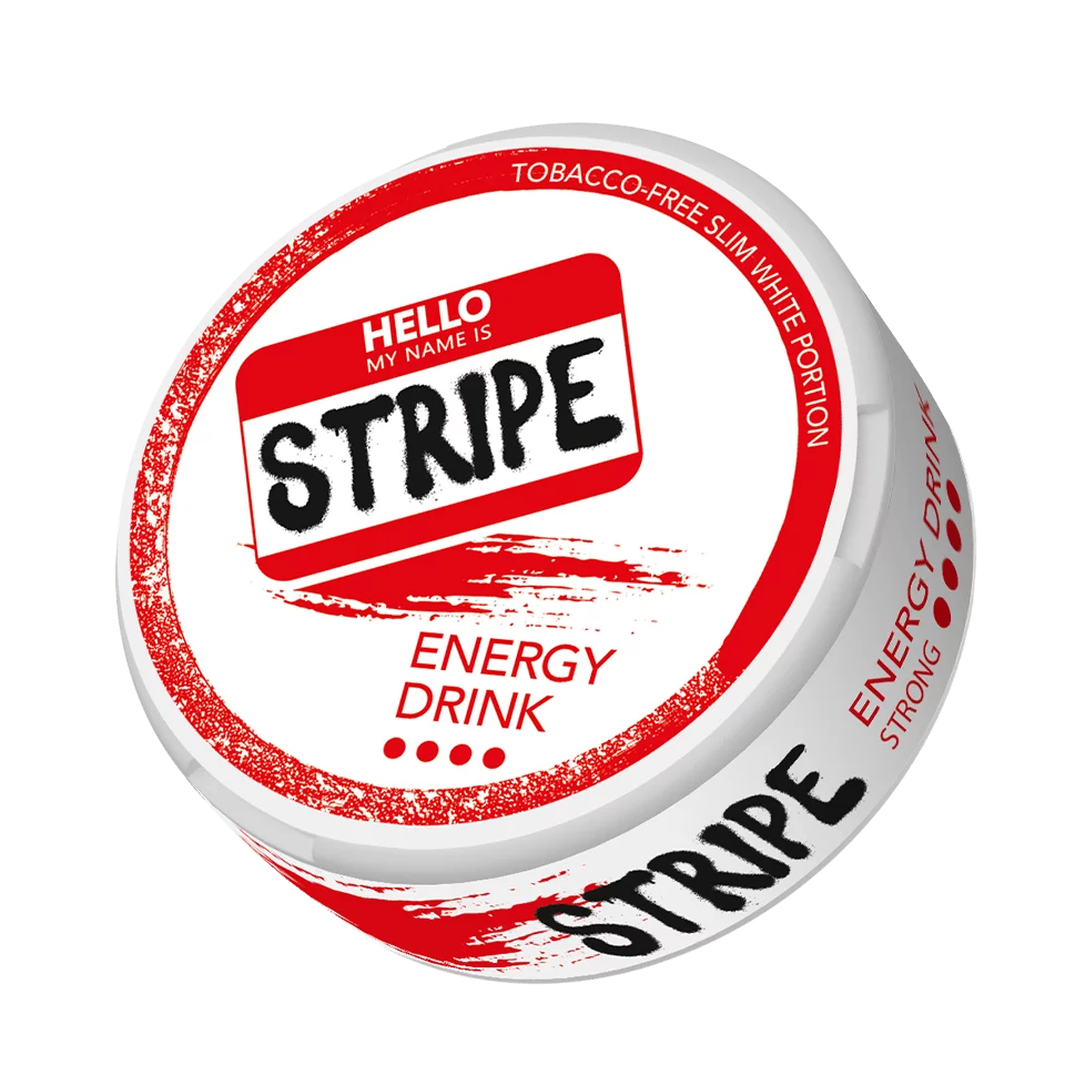 STRIPE Nicotine Pouches Energy Drink Strong