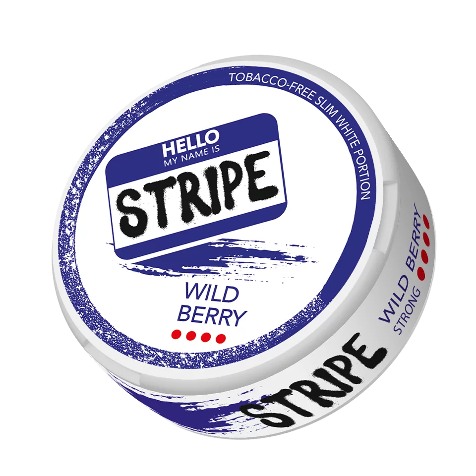 STRIPE Nicotine Pouches Wild Berry Strong