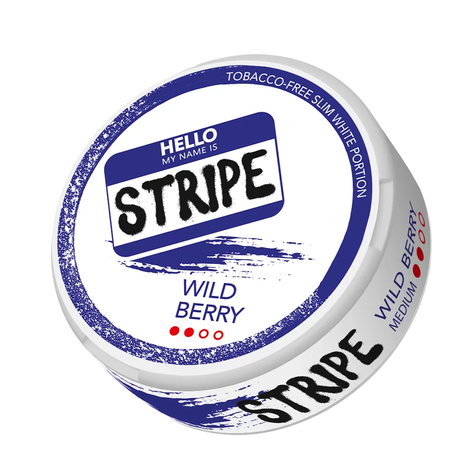 STRIPE Nicotine Pouches Wild Berry Medium