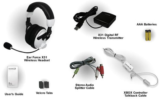 Turtle Beach Ear Force X31 Wireless Stereo Gaming Headset for Xbox 360