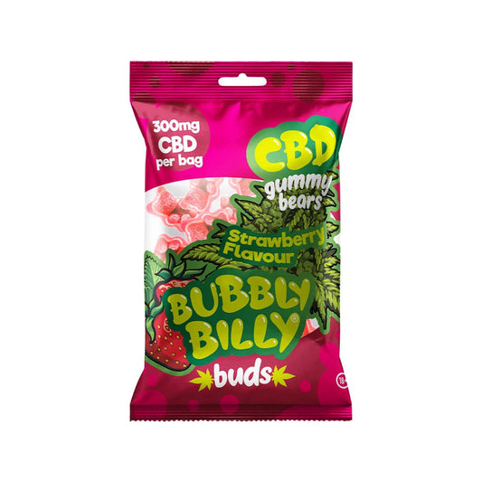 Bubbly Billy CBD Gummy Bears 300mg CBD 100g - Strawberry Flavour
