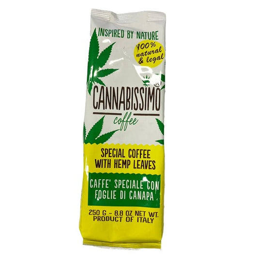 Cannabissimo Special Coffee With Hemp Leaves