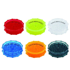 Champ High 75mm Acrylic 2-Part Grinder - Assorted Colours