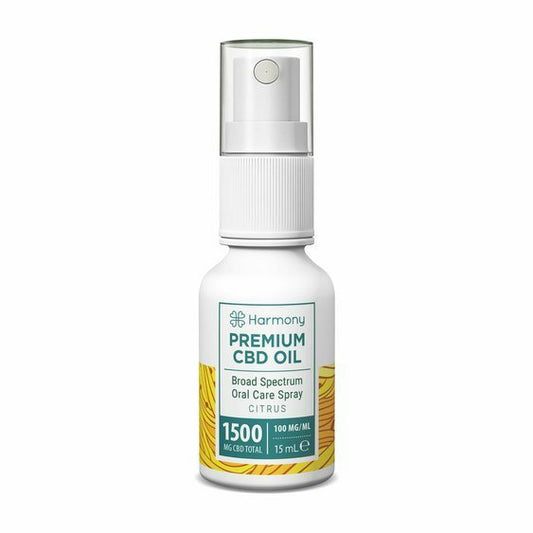 Harmony Oral CBD Spray Citrus Flavour 1500mg 15ml