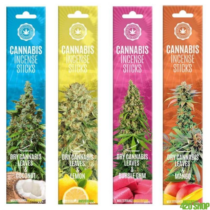 Multitrance Scented Cannabis Incense Sticks x6