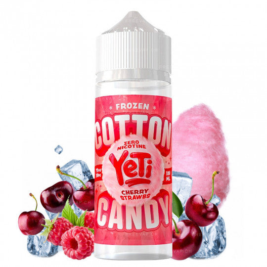 Yeti Frozen Cotton Candy Cherry Strawbs 100ml